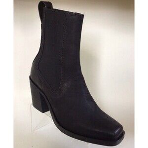 NEW RAG & BONE Axis Western Inspired Chelsea Leather Ankle Boots Black (Size 38)